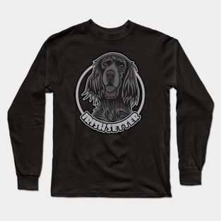 Greyscale Monochromatic of the Irish Setter Long Sleeve T-Shirt